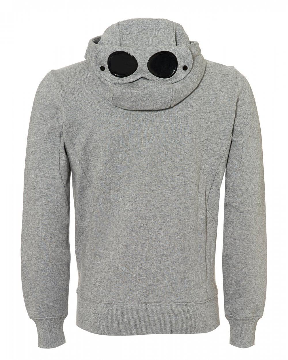 Download C P Company Denim Full Zip Hooded Goggle Sweatshirt in ...