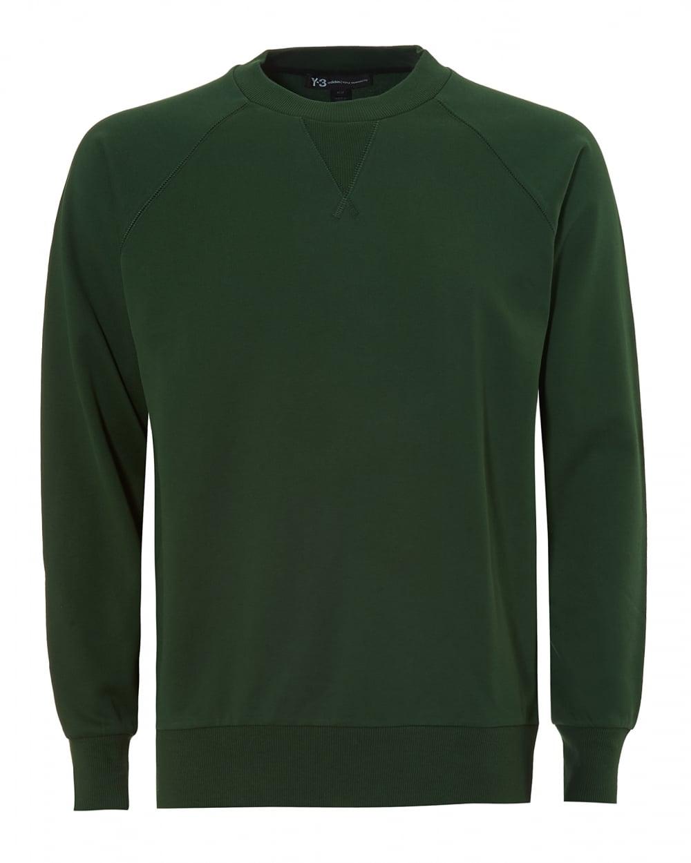 Download Y-3 Denim Back Logo Sweatshirt, Crew Neck Field Green ...