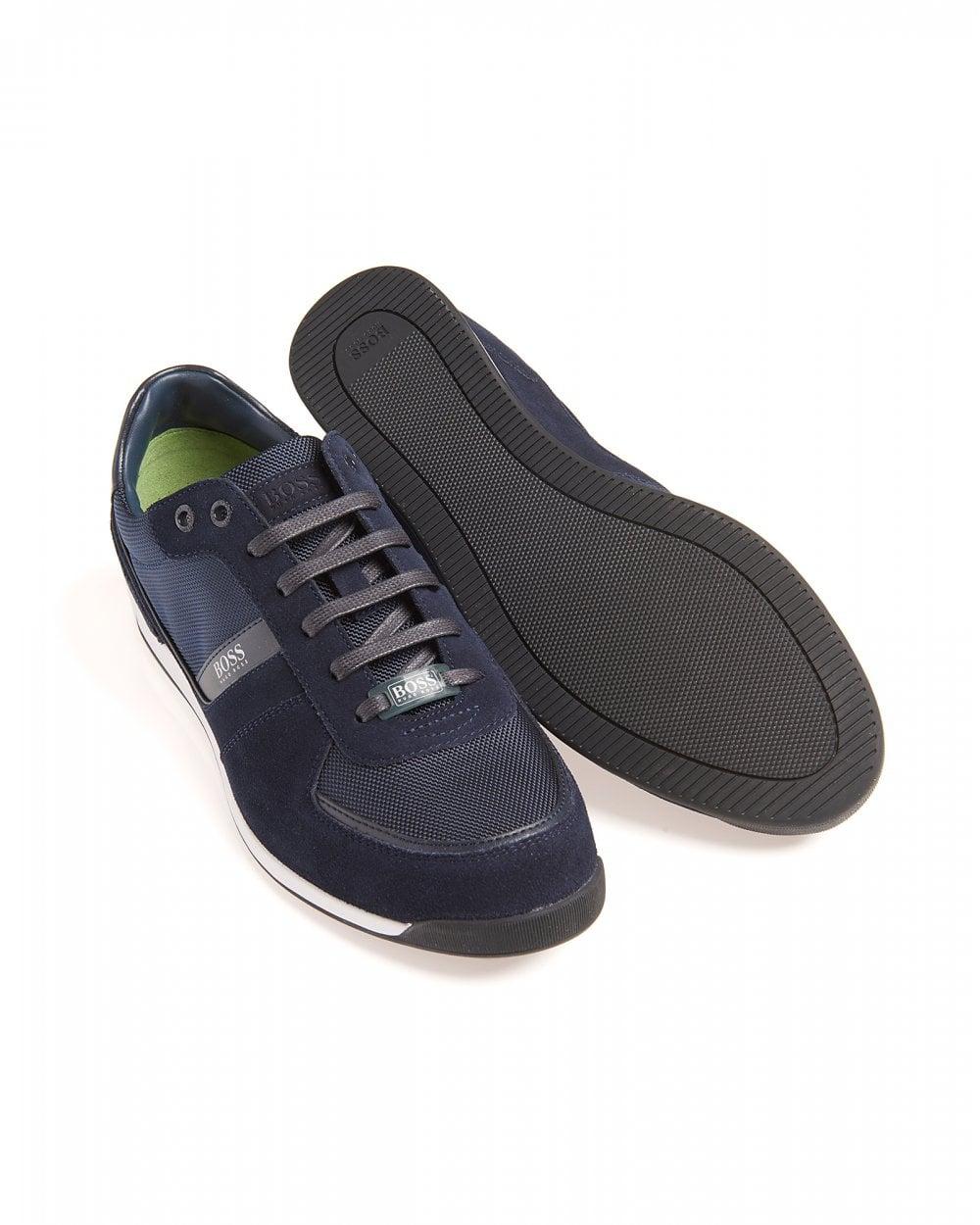 hugo boss trainers navy blue