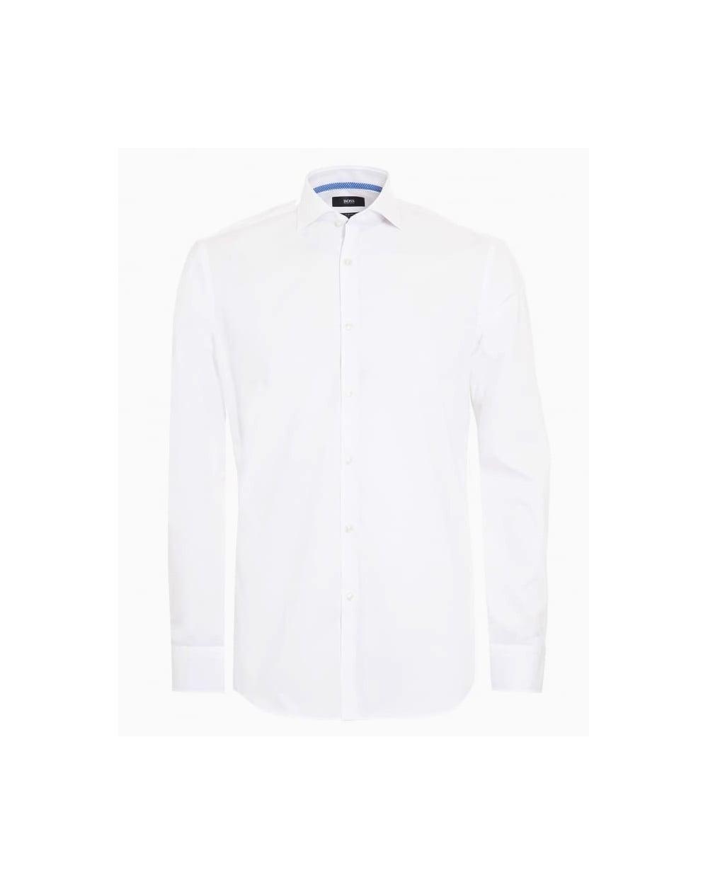 plain white business shirt