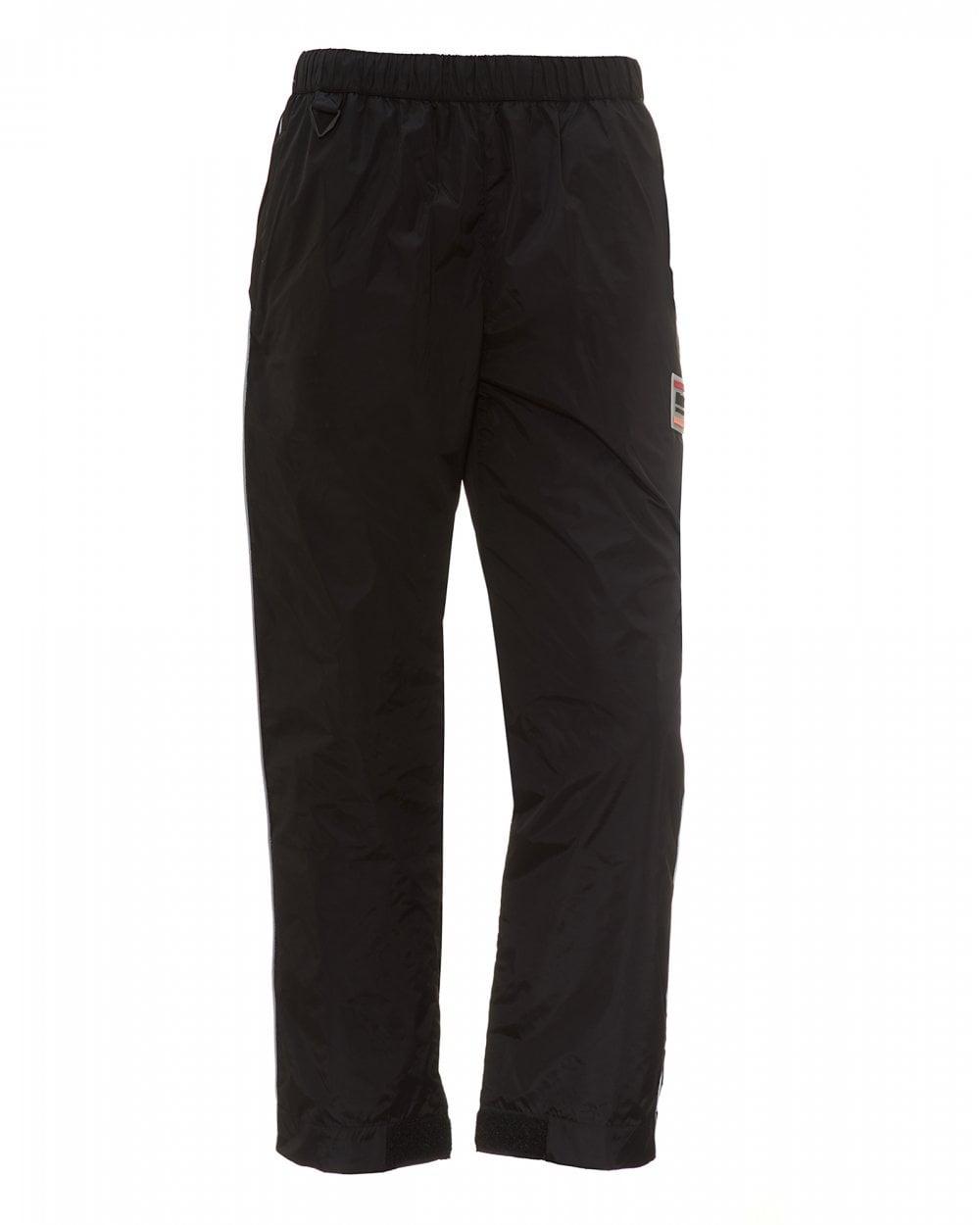 nylon sweatpants with elastic ankles
