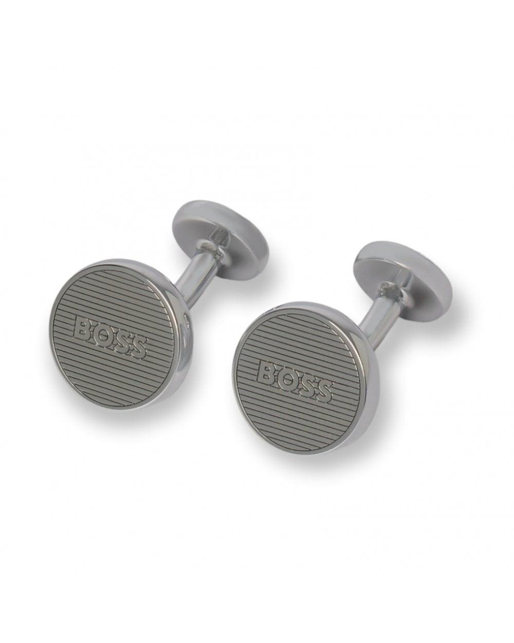 BOSS by HUGO BOSS Andre Logo Cufflinks in Grey for Men Lyst UK