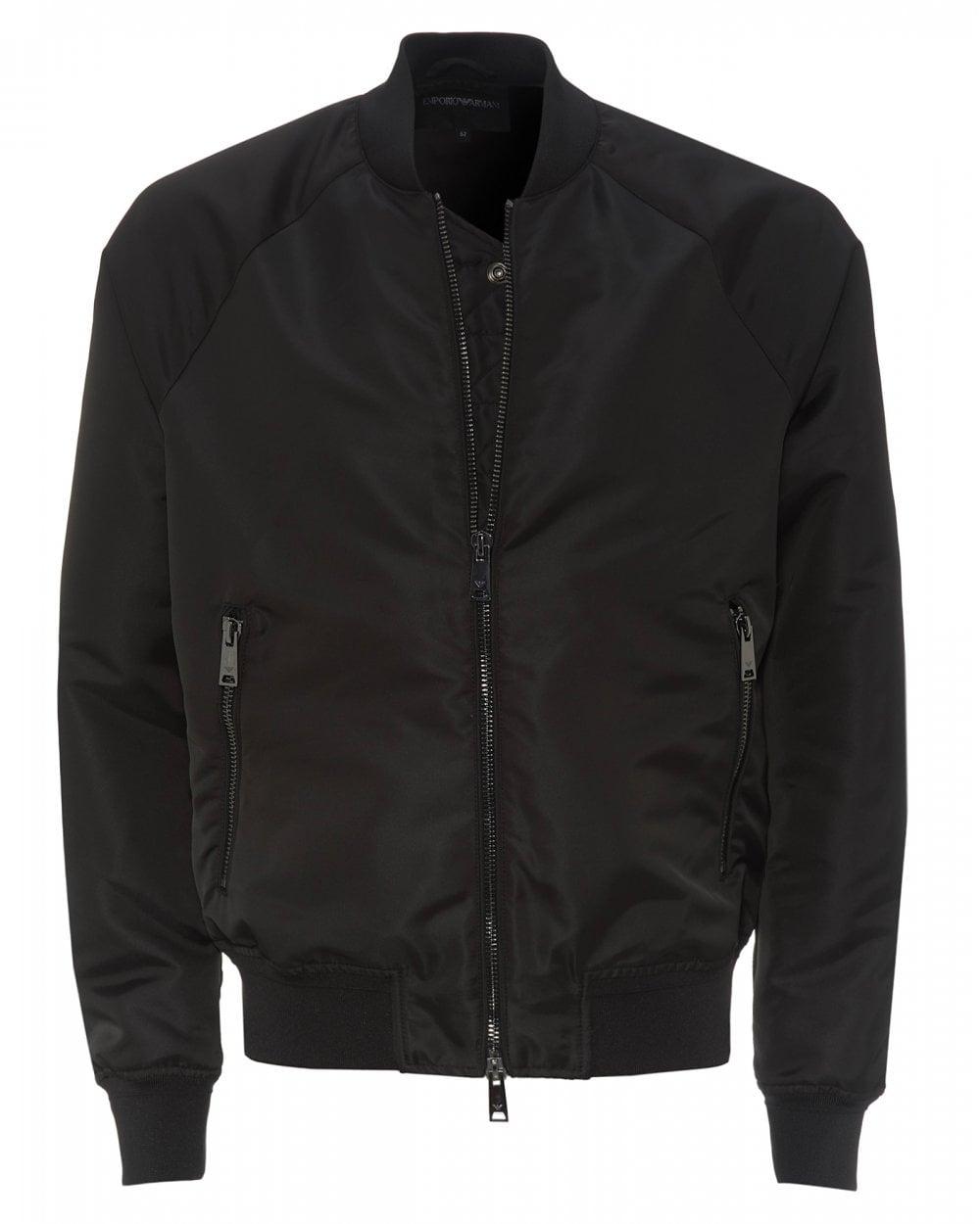 Emporio Armani Synthetic Emporio Full Zip Bomber Jacket Black for Men