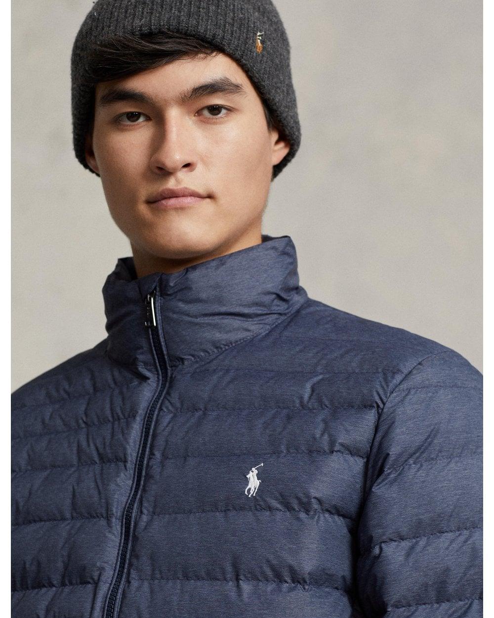 Polo Ralph Lauren Terra Spring Navy Heather Packable Puffer Jacket in Blue for Men Lyst UK