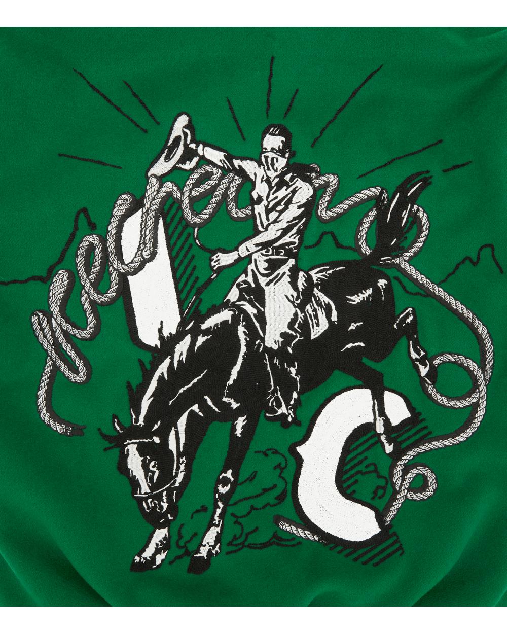 ⭐︎値下げしました⭐︎icecream rodeo varsity jacket ICECREAM Rodeo Varsity Bomber Jacket in Green for Men | Lyst UK