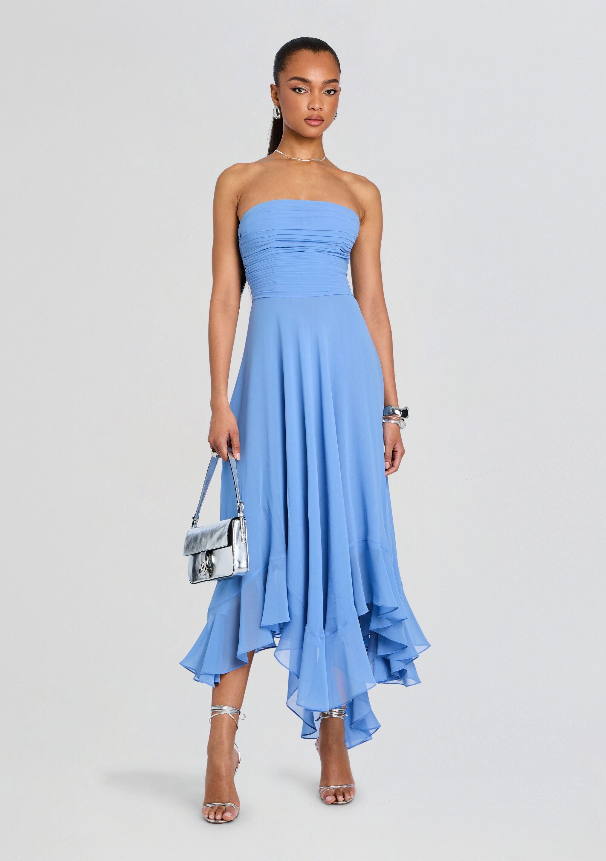 a line loose dress Loose V-Neck Buttoned Midi A-Line Shift Dress main image 1