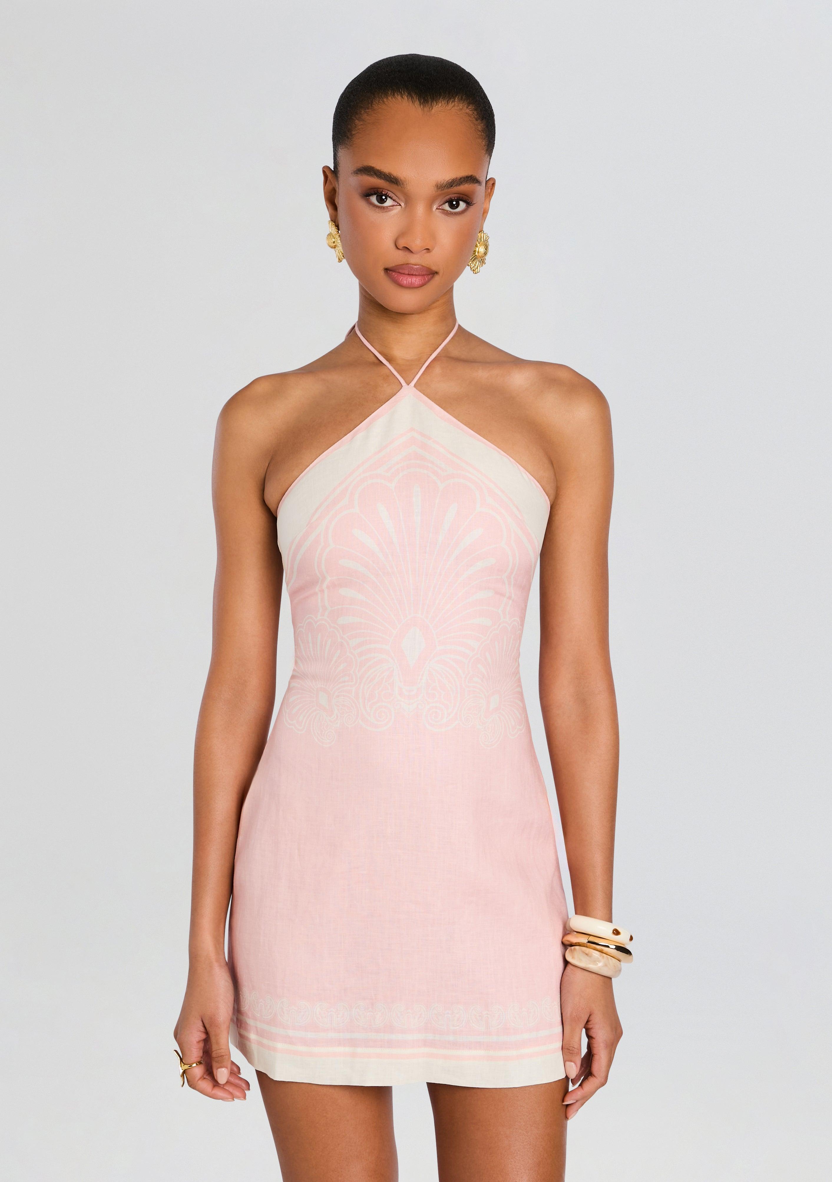 oliver linen mini dress shani shemer Oliver Linen Mini Dress Retrofete