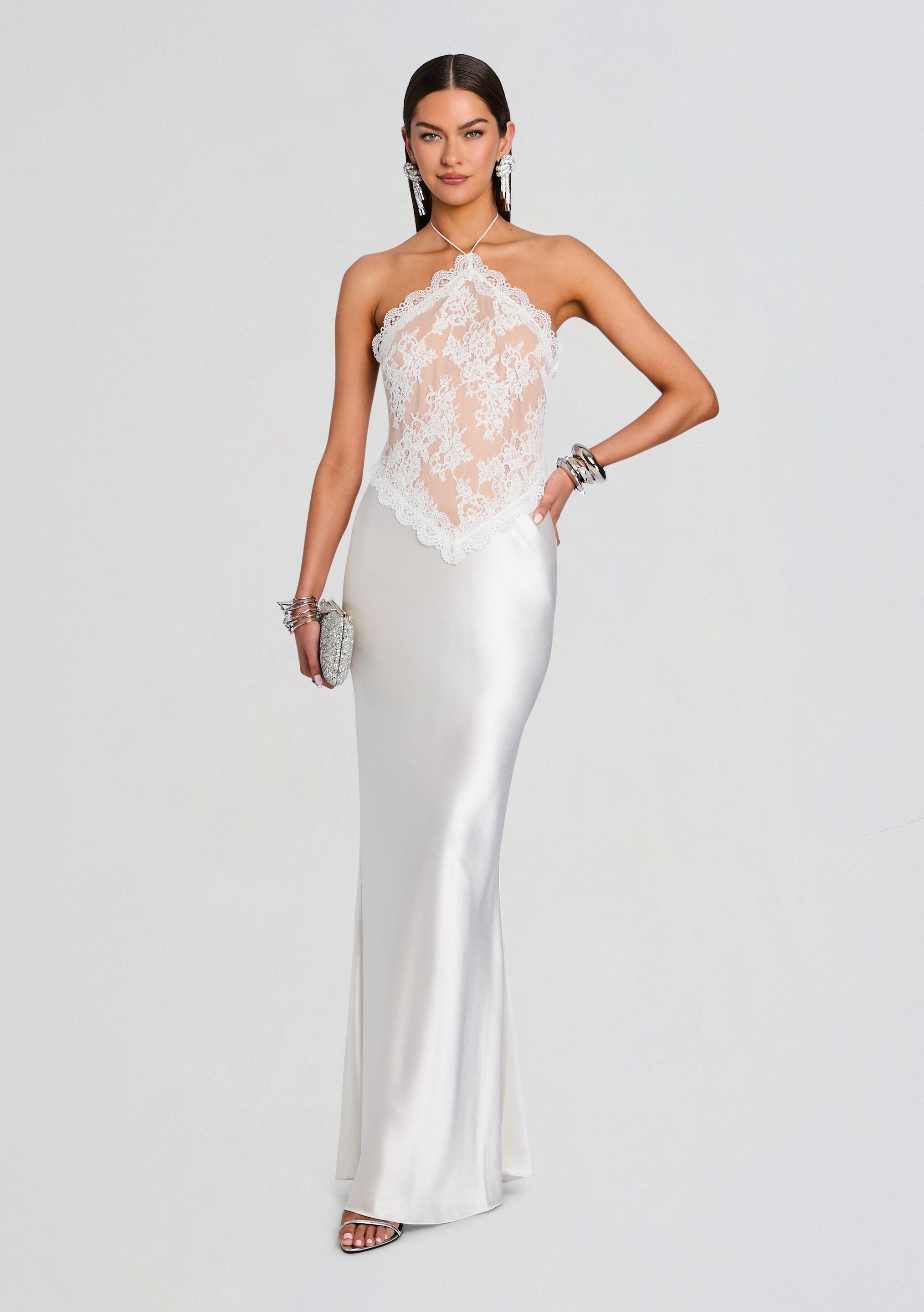 retrofete white lace dress Bryson Embellished Lace Dress  Retrofete