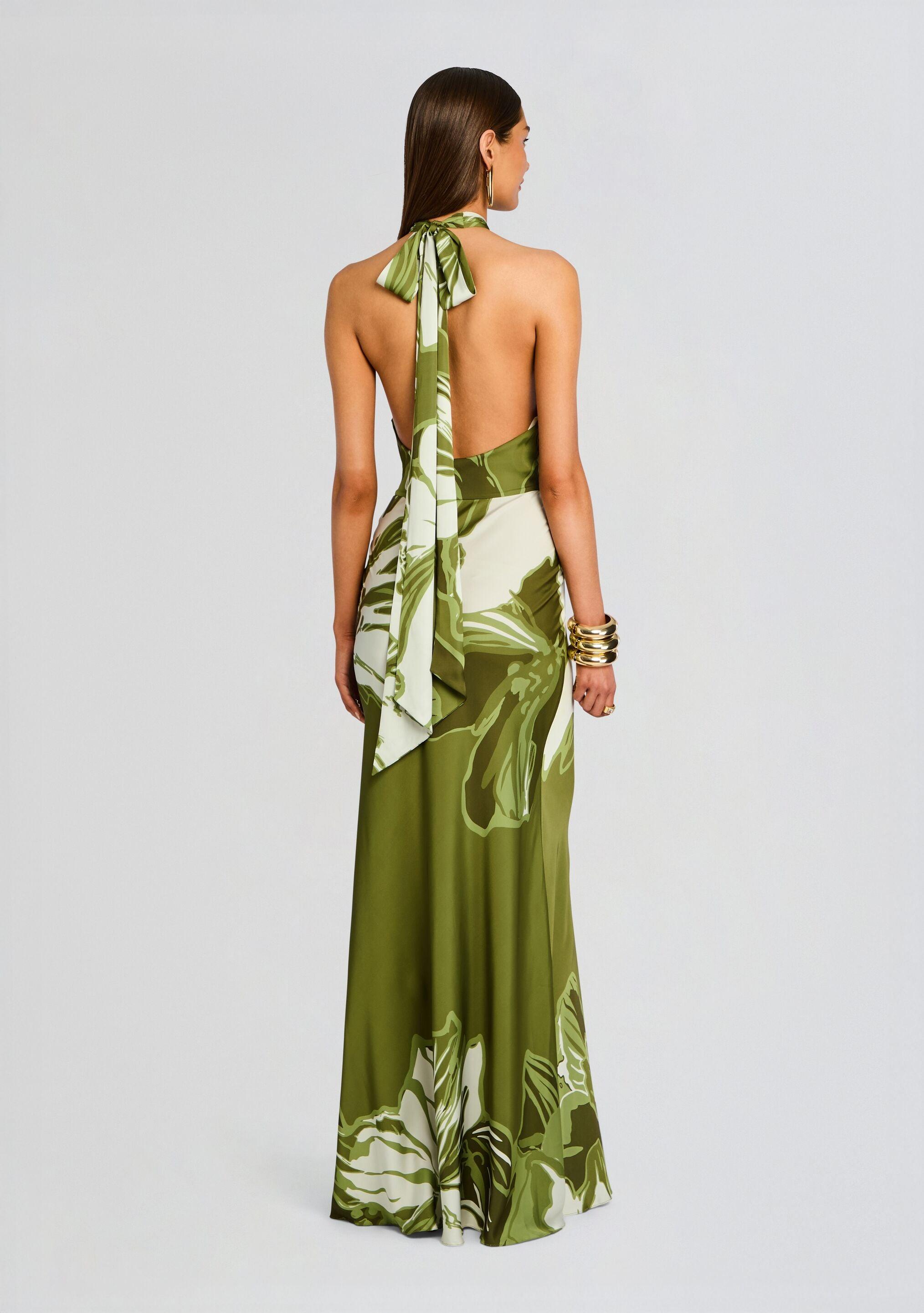 rococo sand echo maxi dress ROCOCO SAND Echo Maxi Dress in Sage Green