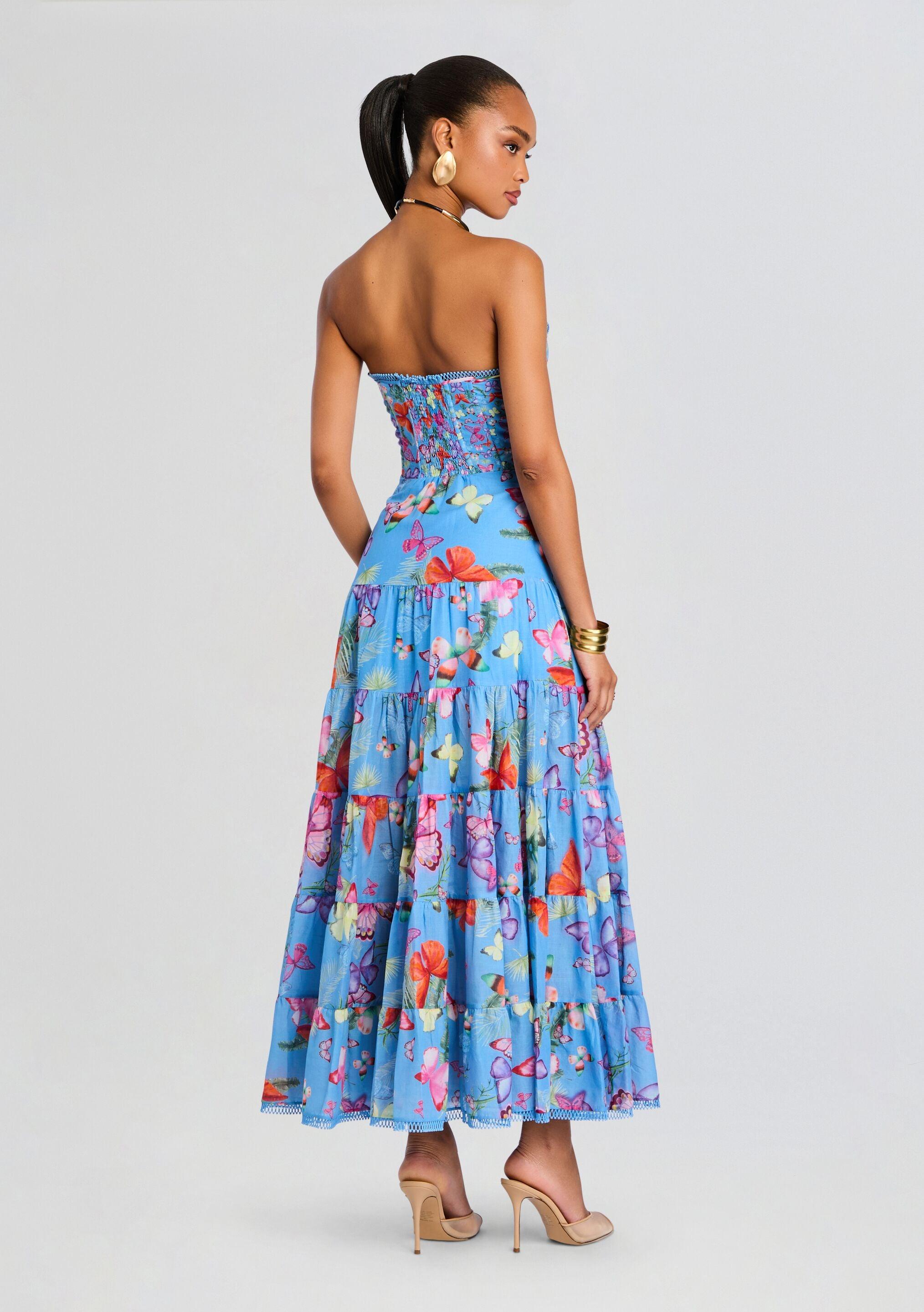 Charo Ruiz Danny Long Dress in Blue | Lyst