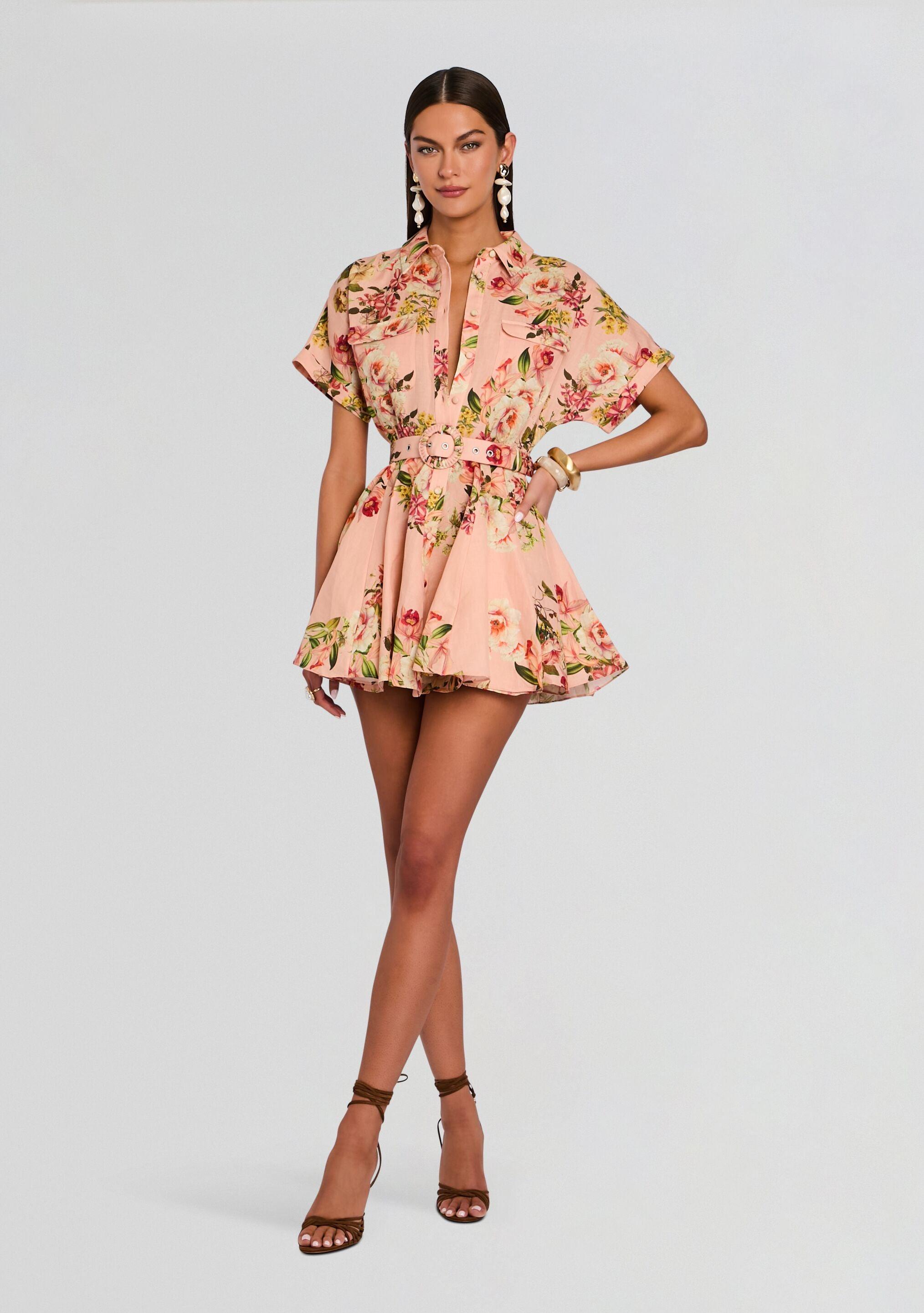 strapless open back dress QUINNIE ROUND SCOOP NECK LONG SLEEVE RUCHING DRAWSTRING DETAIL MIDI DRESS main image 1