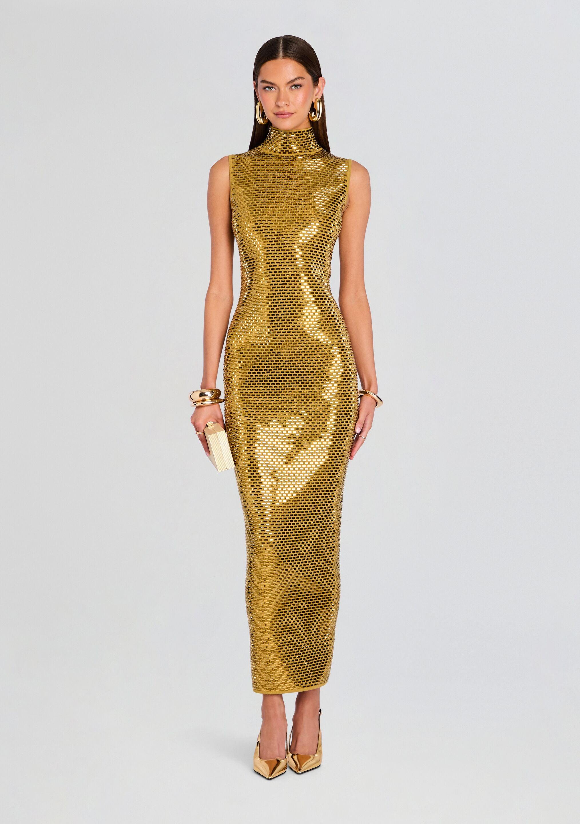 retrofte Lust Embellished Knit Dress | Lyst