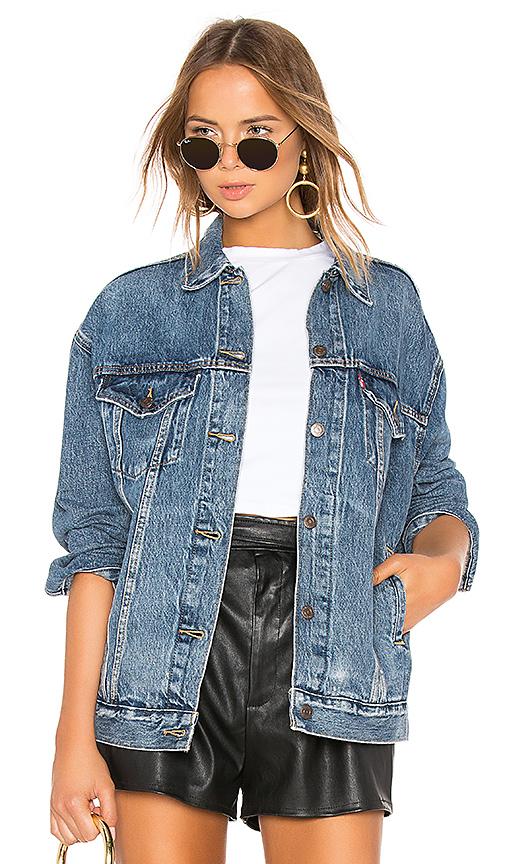 baggy trucker jacket