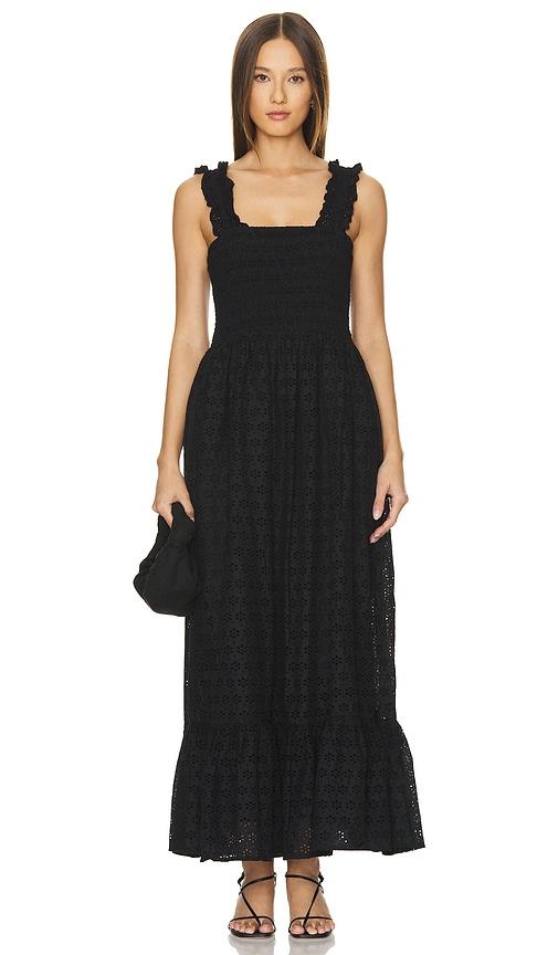 Bobi Eyelet Dress in Black | Lyst UK