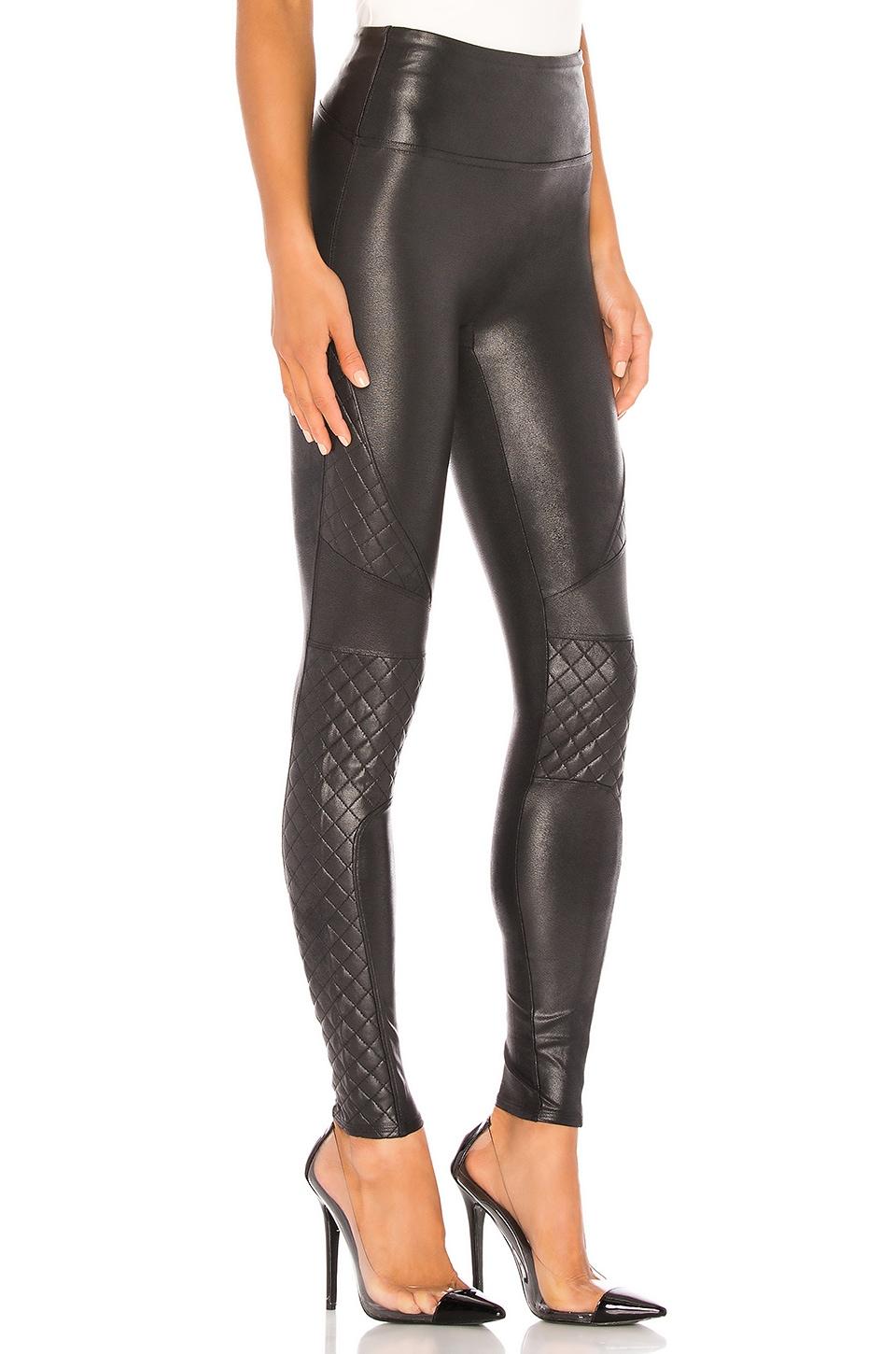 Spanx Faux Leather Quilted Leggings in 