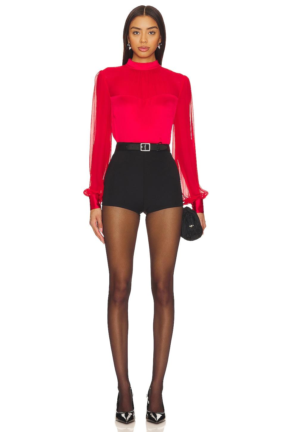 Generation Love Agnes Blouse in Red Lyst