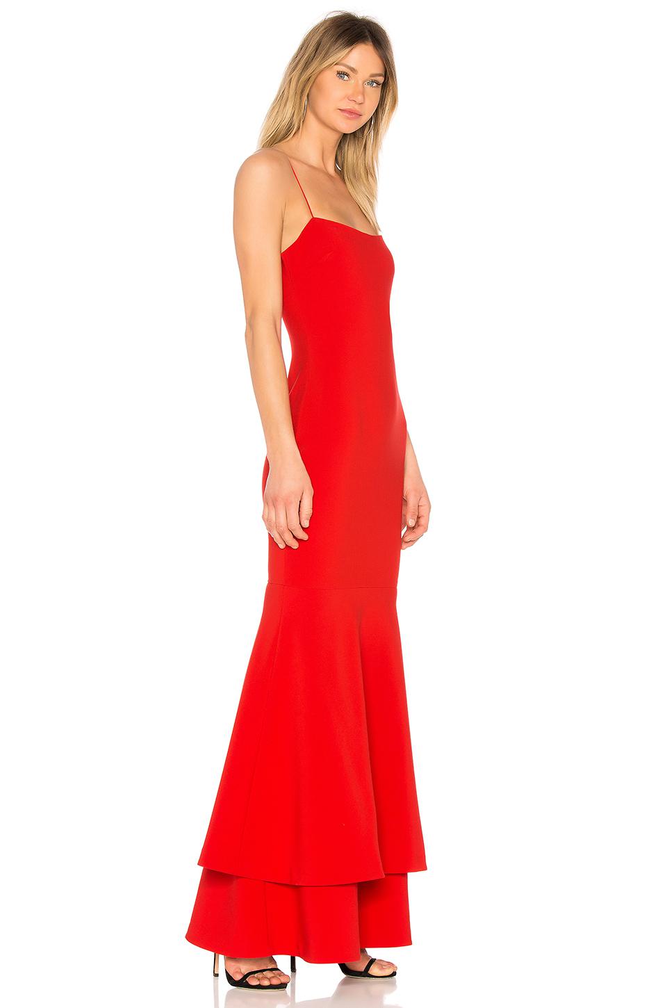 likely red gown