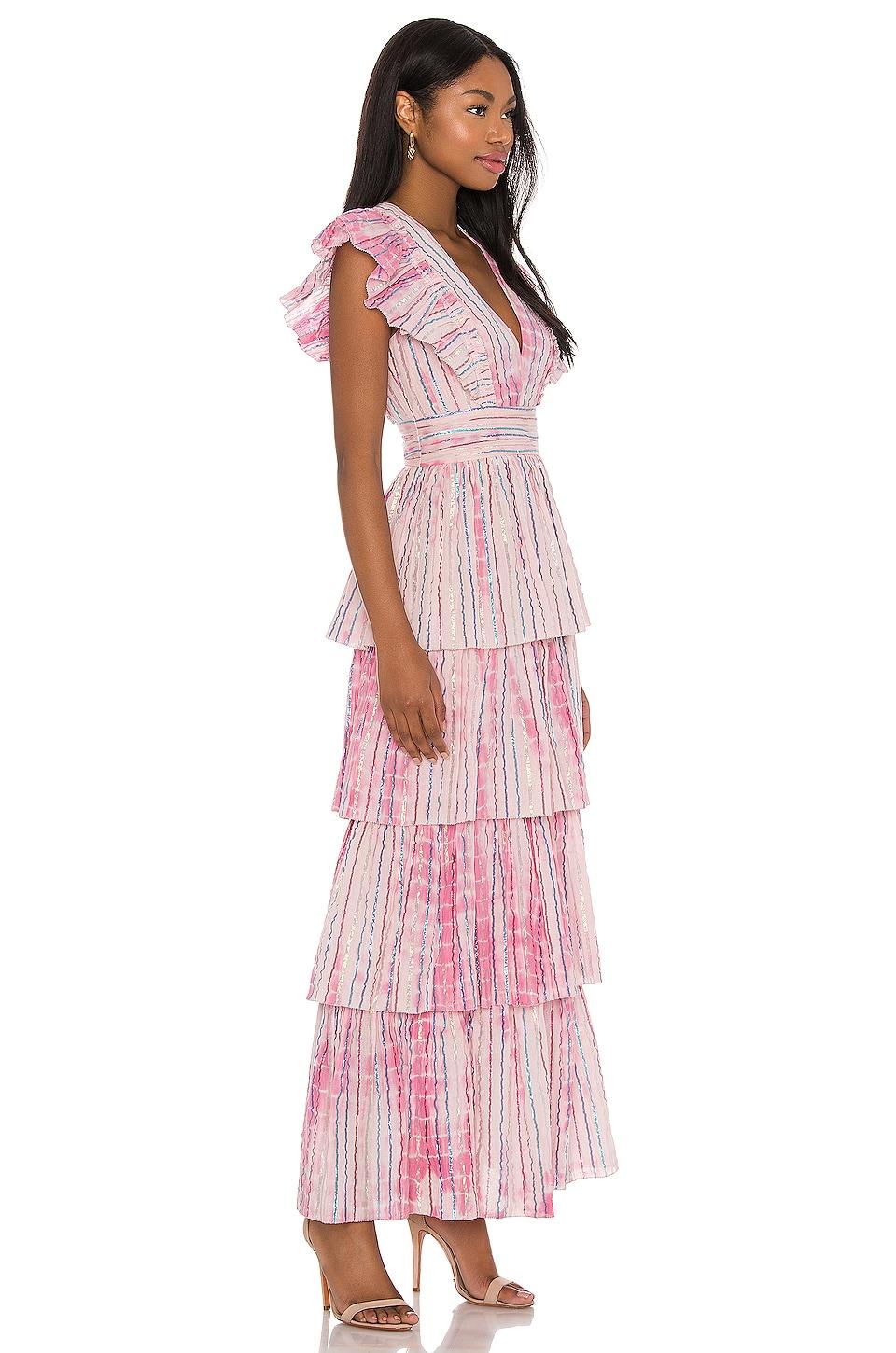 Saylor Cotton Stefania Maxi Dress in Fuchsia (Pink) | Lyst