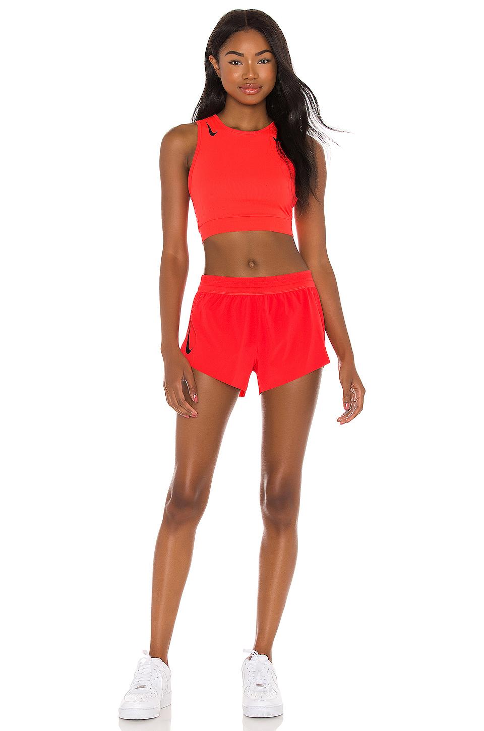 Nike Aero Swift Crop Top in Bright 