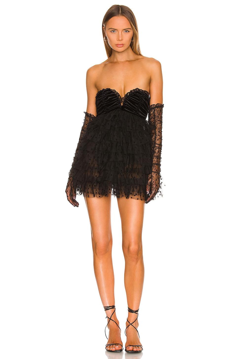 For Love Lemons Jourdan Off The Shoulder Mini Dress in Black Lyst