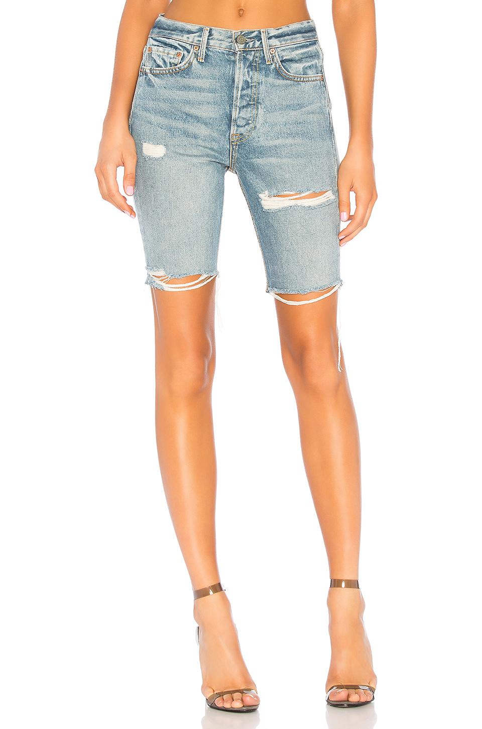 high rise long shorts