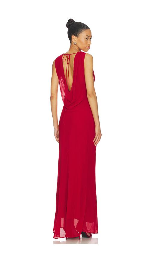 chinese dress ladies Andi Chiffon Maxi Dress Navy / L main image 1