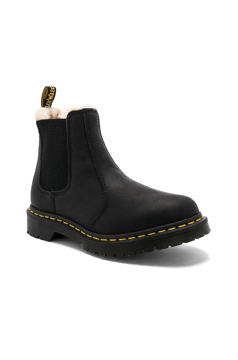 Dr. Martens Leonore Faux Fur Lined Chelsea Boot in Black - Save 82% - Lyst