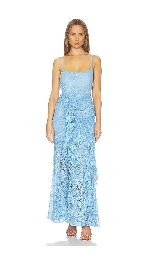 halter neck lace maxi dress Petal and Pup Women's Anabelle Halter Neck Lace Maxi Dress