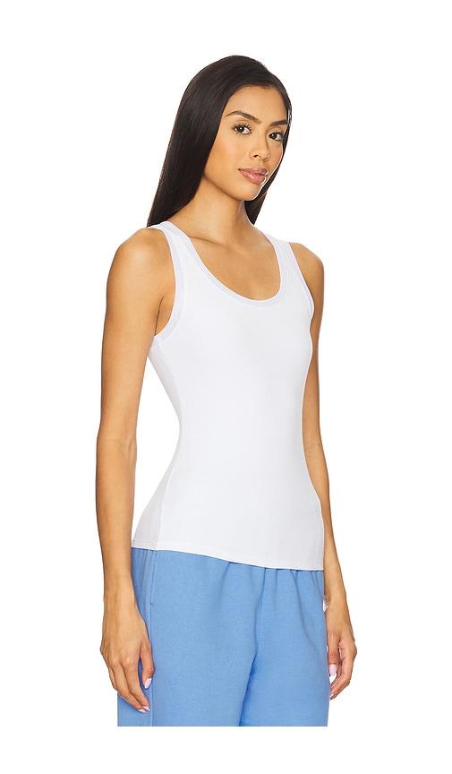 alo yoga ゴッデス リブ ゴートゥー タンクトップ 白 Ribbed Prosper Tank - White | ALO