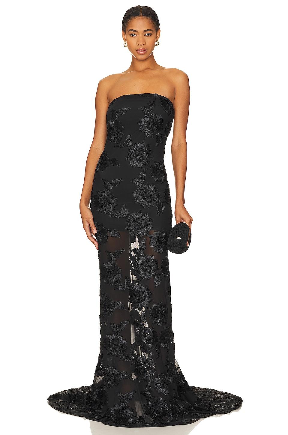 ROTATE BIRGER CHRISTENSEN Mesh Tube Dress in Black | Lyst