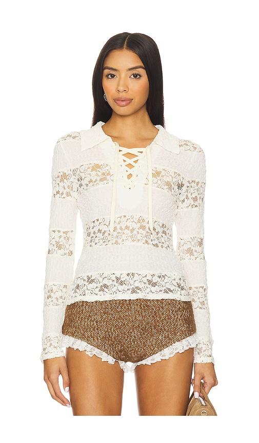 yuhan wang レーストップス セール】【YUHAN WANG/ユハン ワン】ribbon bow lace top（T