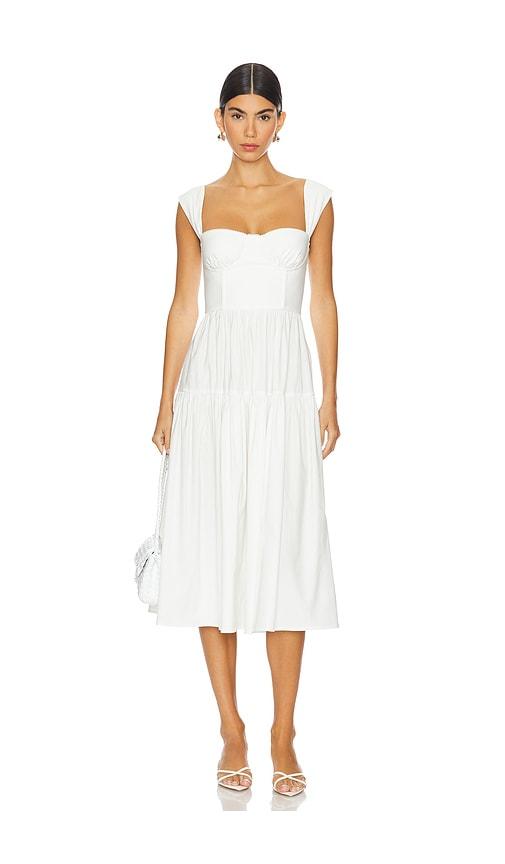 WeWoreWhat Corset Midi Dress in White | Lyst