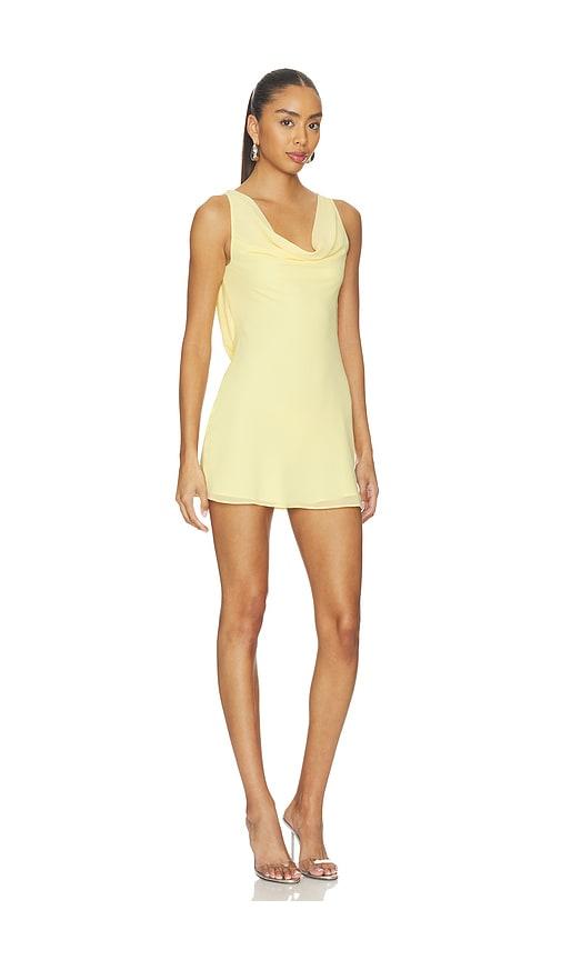 olynne mini dress in blue ivory tularosa Tularosa Olynne Mini Dress With Cut-out Details - Pink