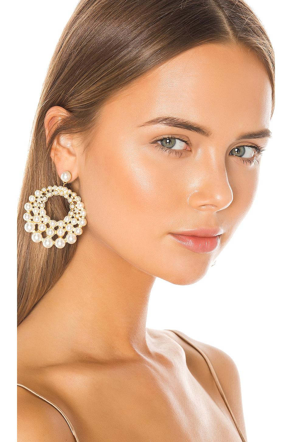 Jennifer Behr Prianna Earrings in Pearl (Metallic) Lyst