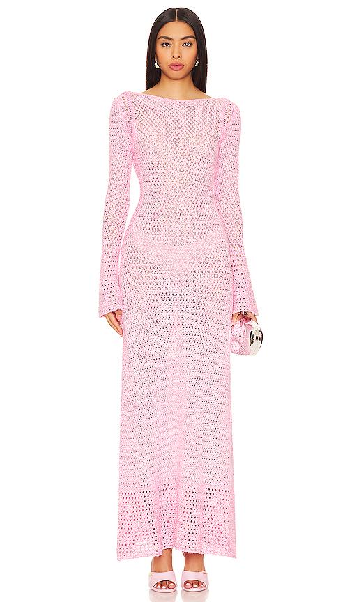 knee length dresses for ladies LUNA LONG SLEEVE MAXI DRESS main image 1
