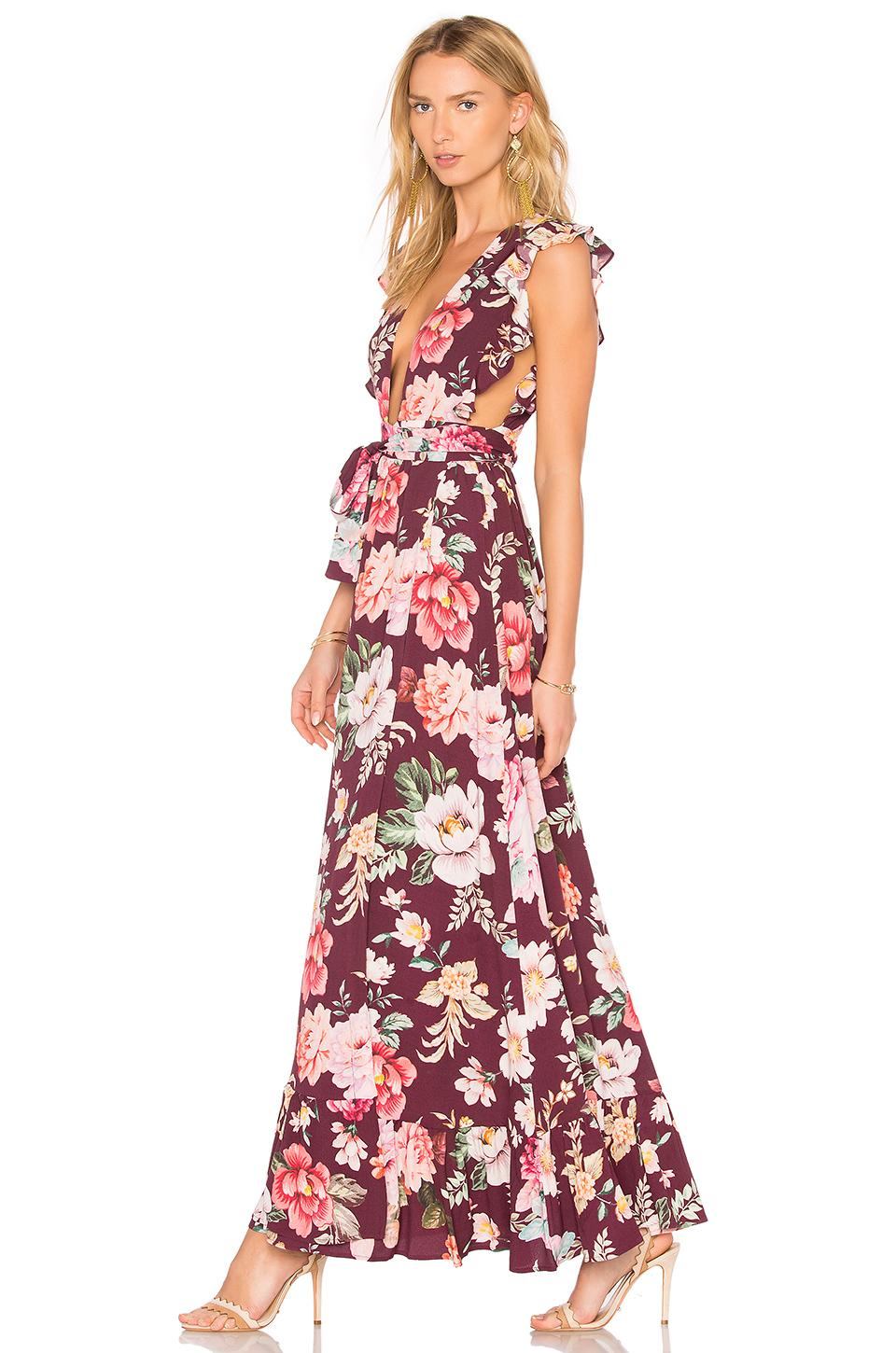 bardot embroidered mesh dress