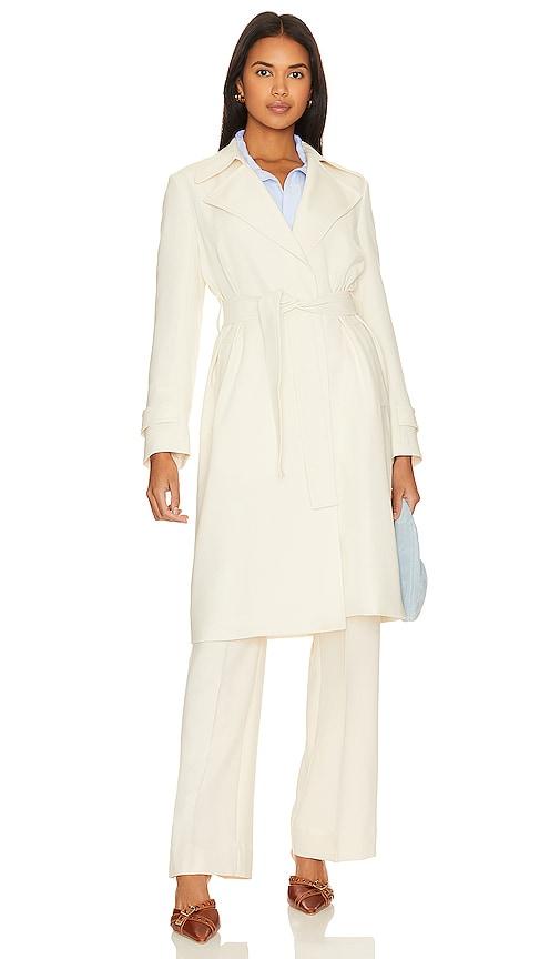 theory wool blend oaklane double face belted coat
