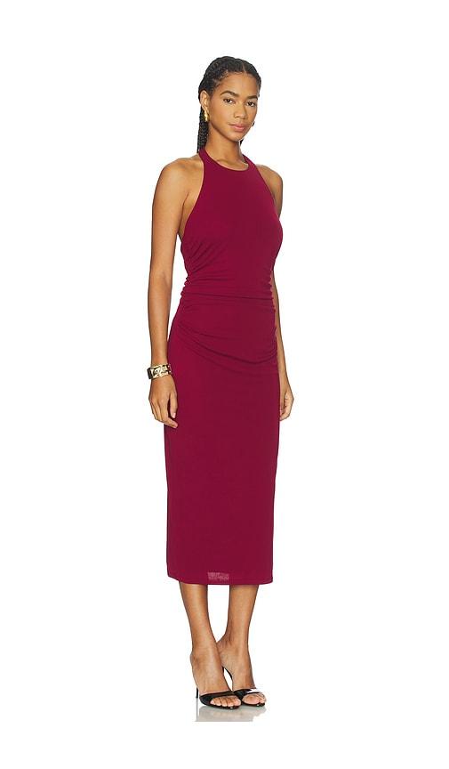 green emerald velvet dress Astr The Label Ethelind Dress in Blue,Yellow main image 0