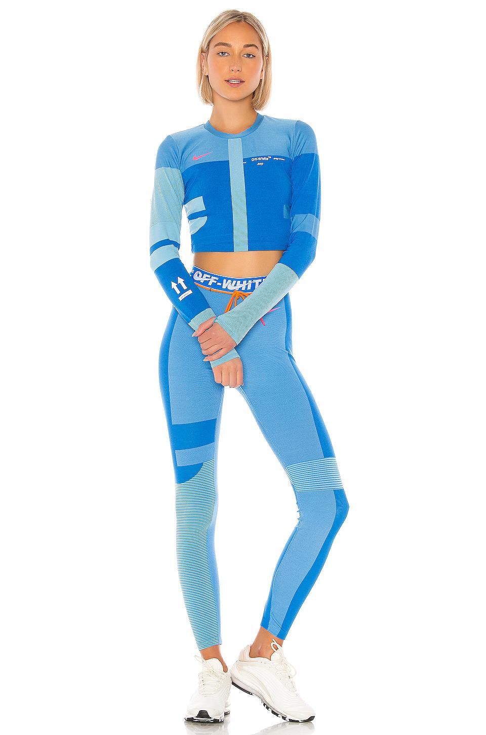 blue nike easy run tight