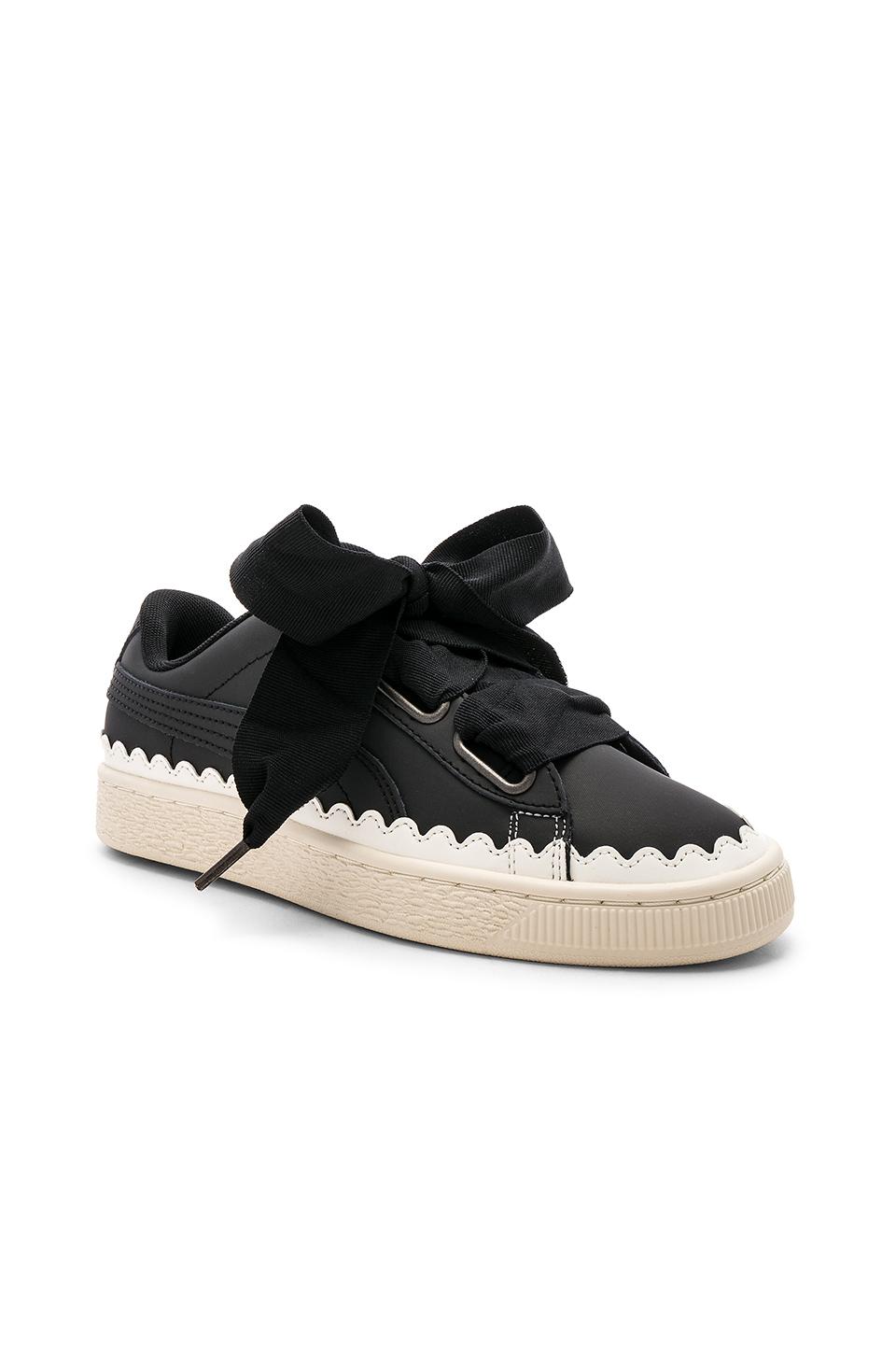 puma basket heart scallop sneaker