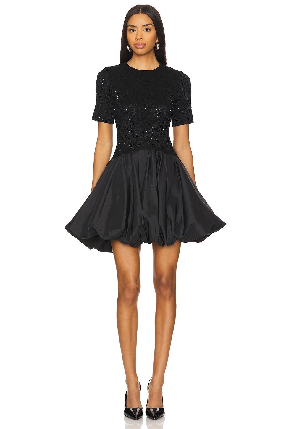Jonathan Simkhai レディース ブラック Kenz バブルヘムミニドレス  