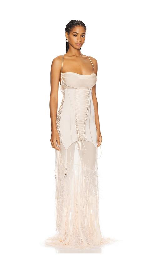 retrofete corset dress Larissa Silk Corset Dress  Retrofete