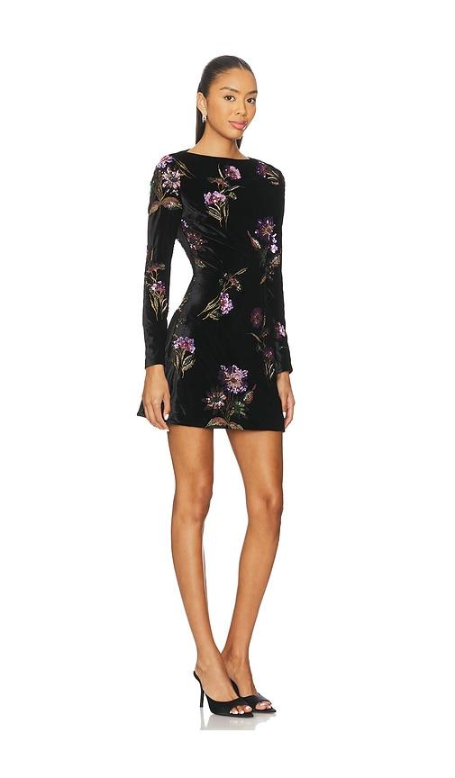 Elliatt Clio Long Sleeve Mini Dress in Black | Lyst
