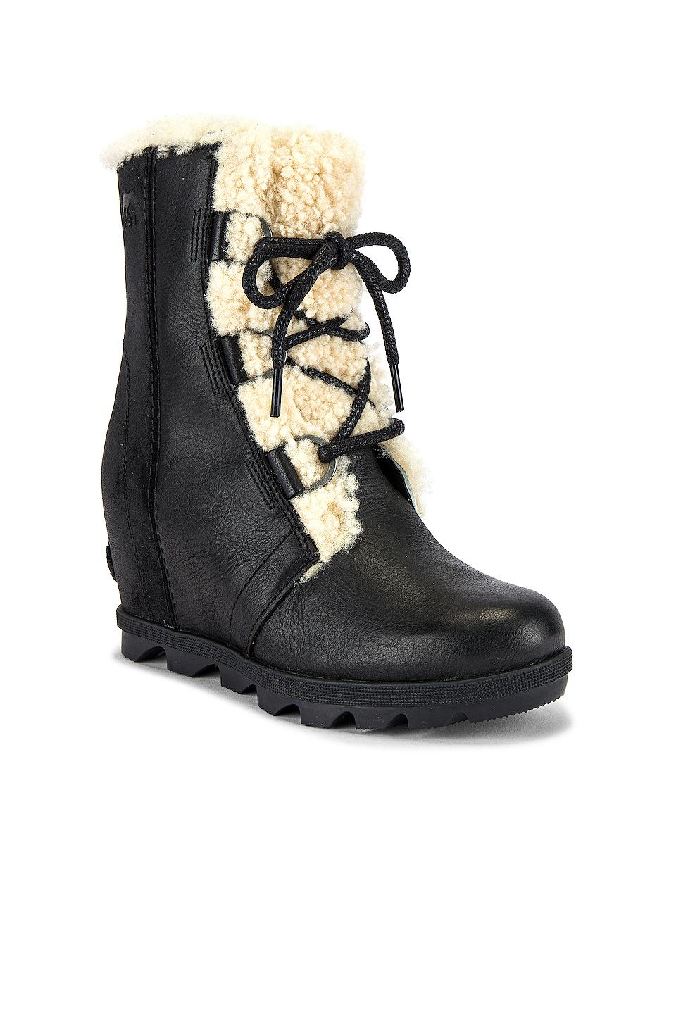 sorel joan of arctic leather wedge boot