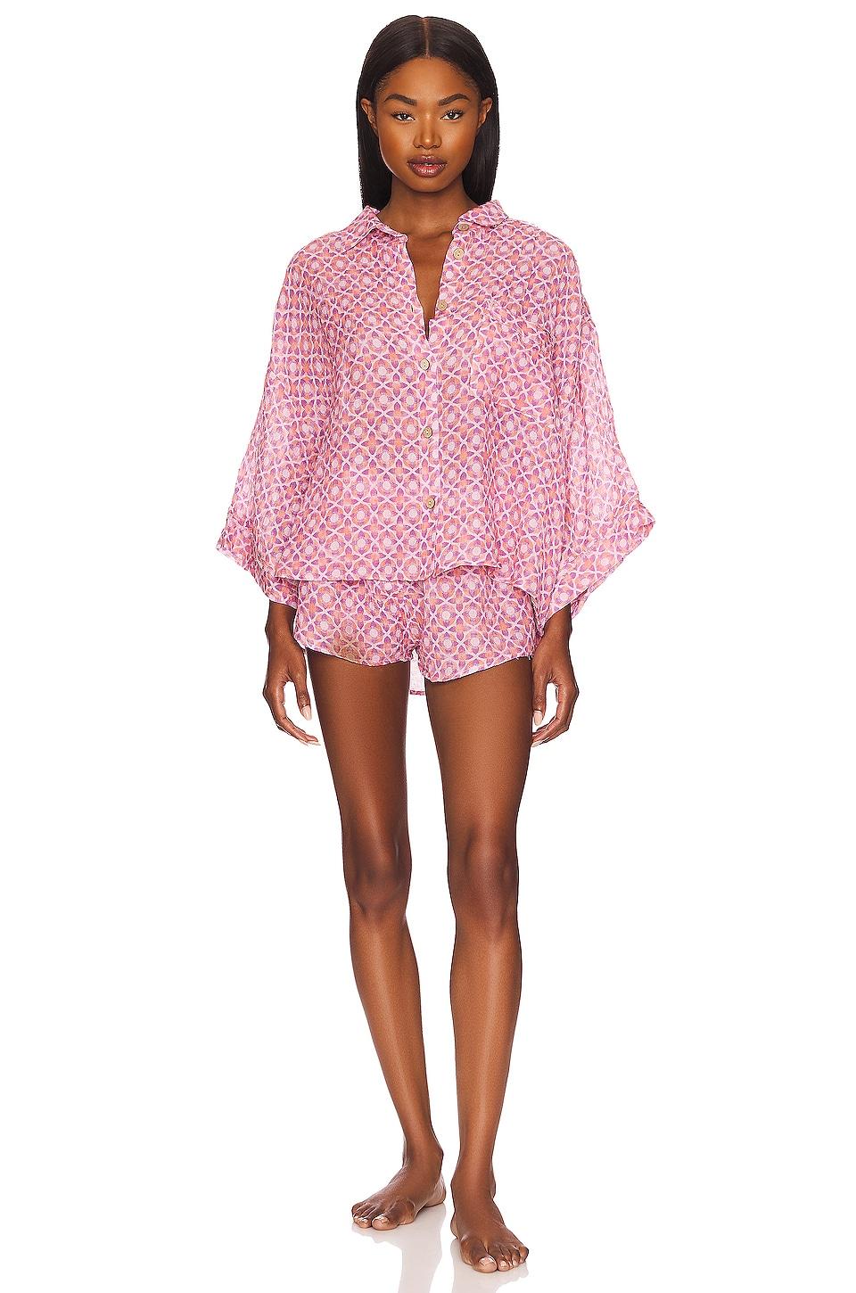 Free People Daydream Pajama Set in Pink