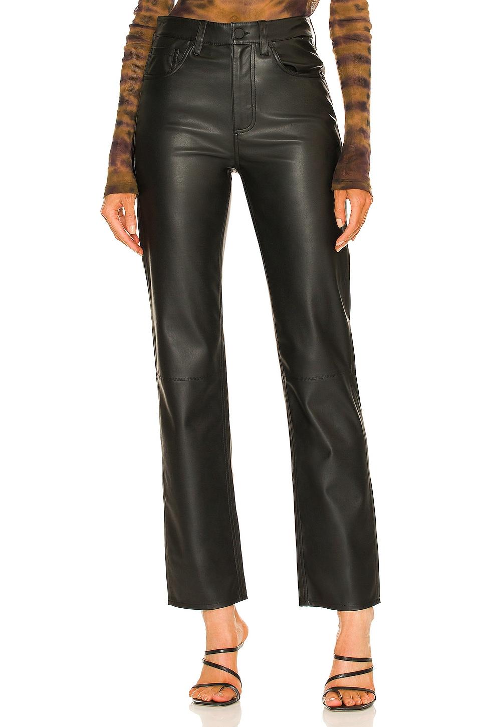 AG Jeans Alexxis Faux Leather Straight 