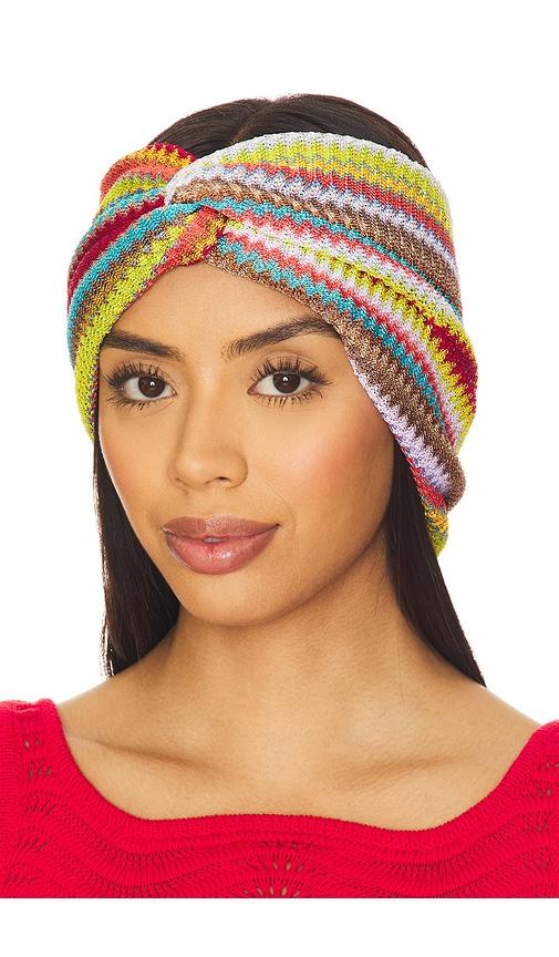 MISSONI ミッソーニ　新品 レースヘアバンド Missoni Zigzag-intarsia Knitted Headband - Blue - One Size