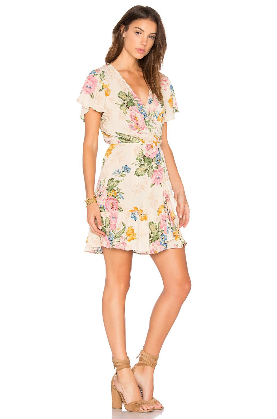 auguste delilah frill maxi dress