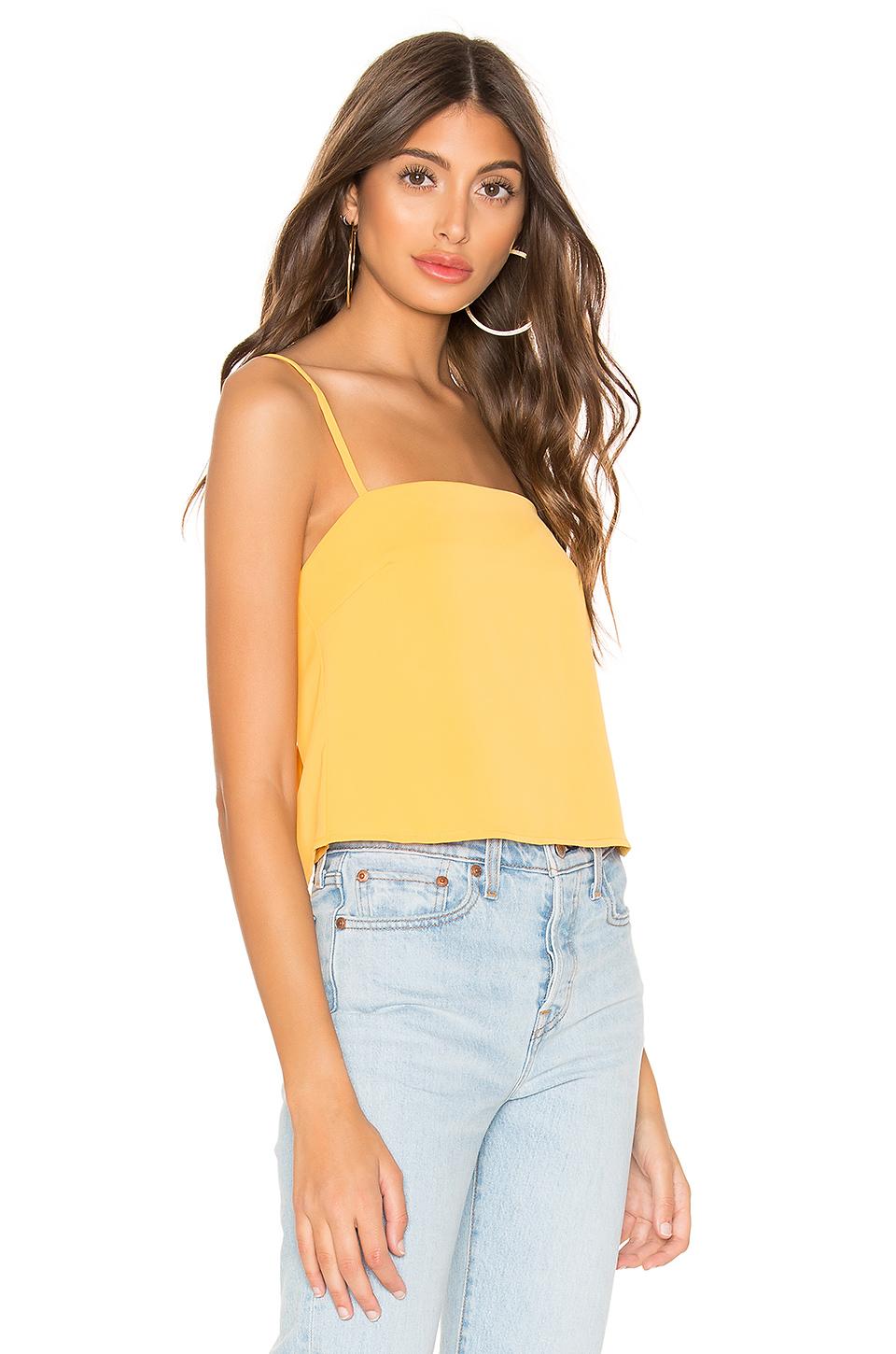 superdown Kit Tie Back Top in Canary Yellow (Yellow) - Lyst