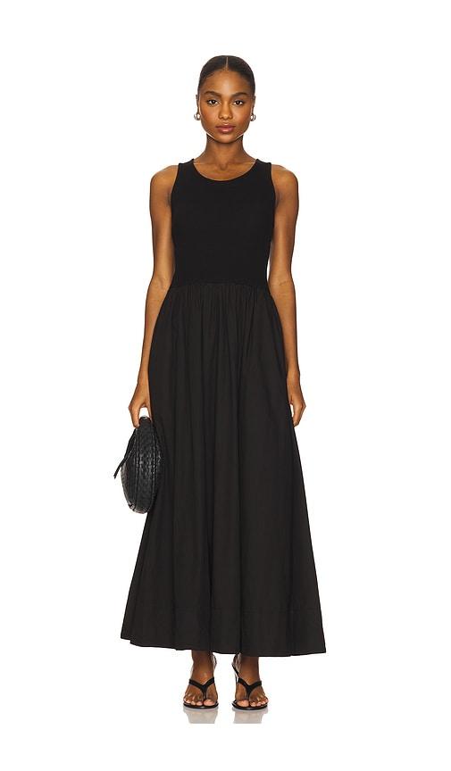 enza costa silk rib ankle length tank dress Silk Rib U Halter Fluid Maxi Dress